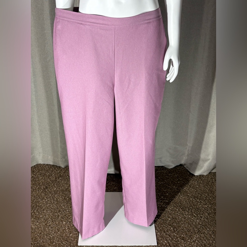 Alfred Dunner Pink Straight Leg Pants